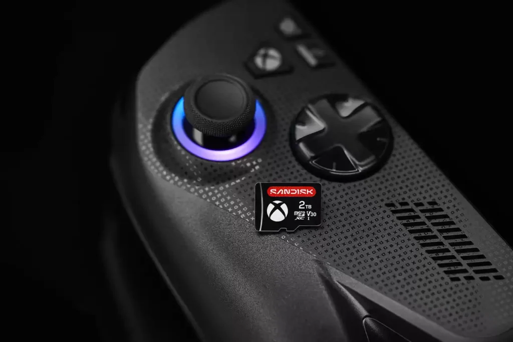 SanDisk svela la micro SD ufficiale di ROG Xbox Ally micro sd rog xbox ally