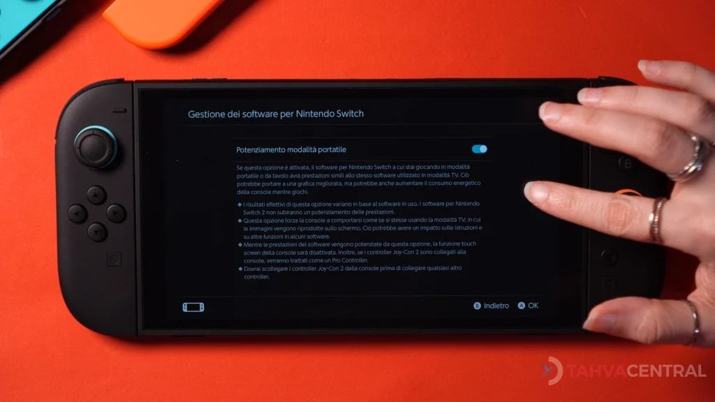 modalità boost su switch 2